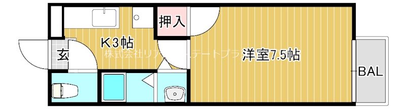 コーポ大森 107号室 間取り