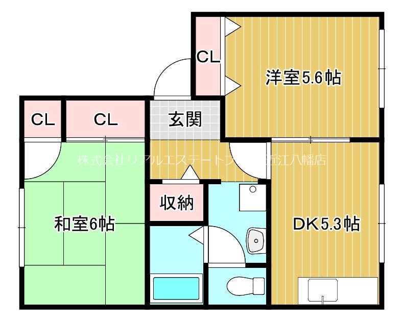 プロスパ葵 201号室 間取り