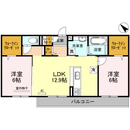 Canal寿　A棟 間取り
