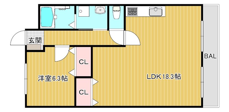 エルミナコート八日市 間取り