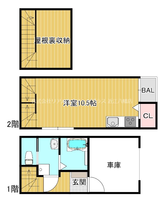 イノセント近江八幡 A号室 間取り