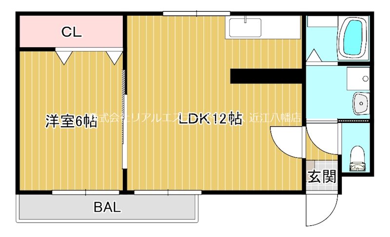 イーグル 202号室 間取り