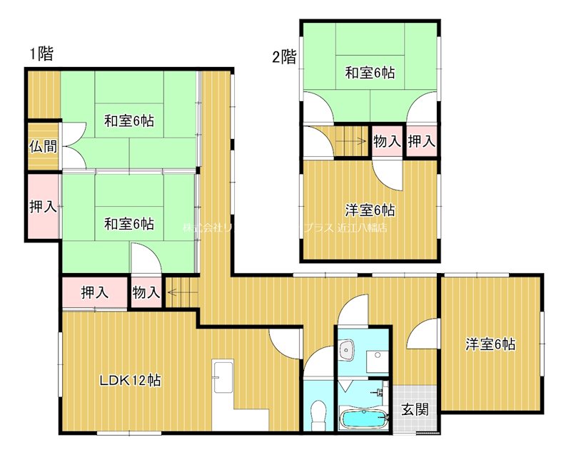 江頭町　福永邸貸家 間取り