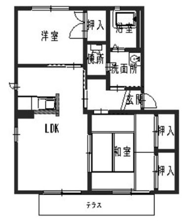 フレール・メゾン B102号室 間取り