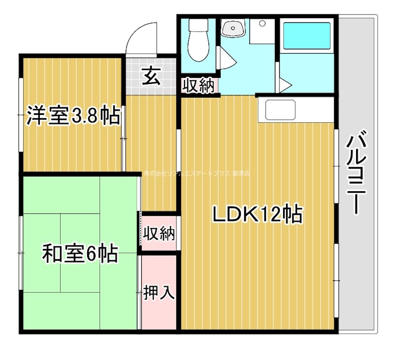 南井ハイツ 【栗東市林】 間取り