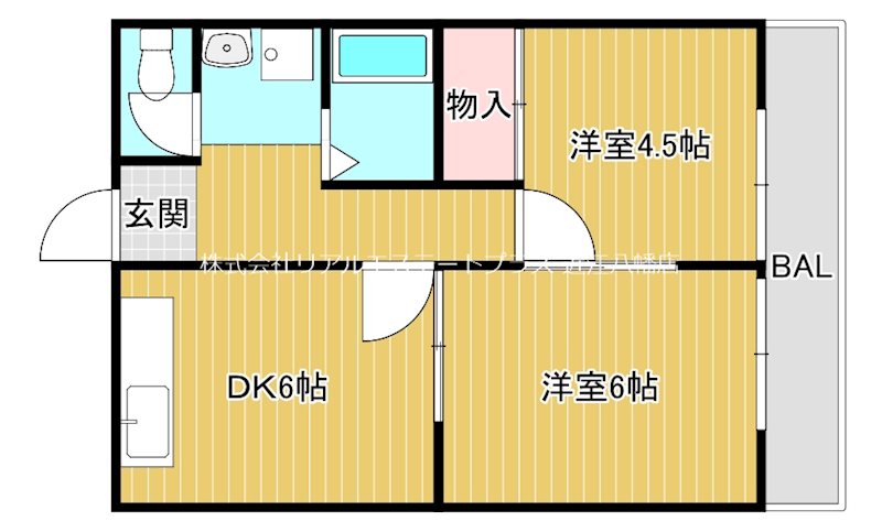桜宮マンション 404号室 間取り