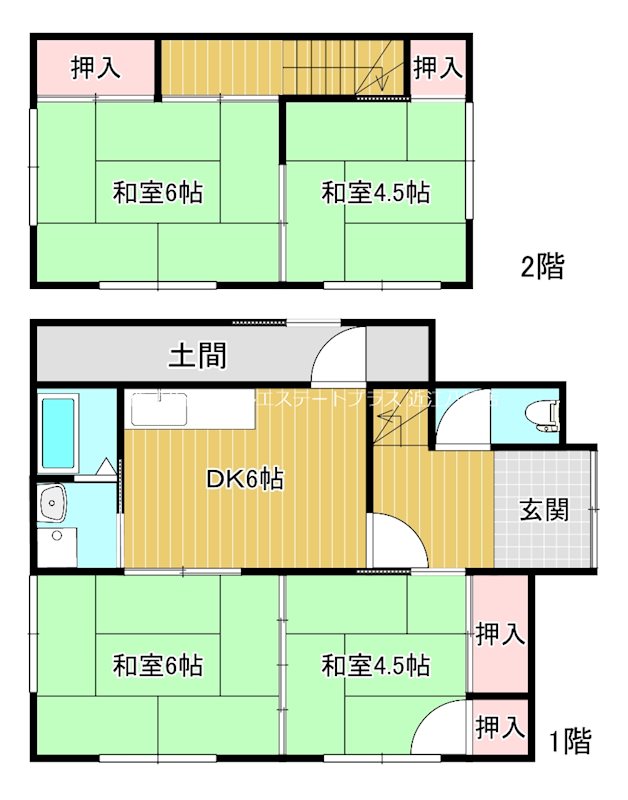 聖和町貸家　１ 間取り