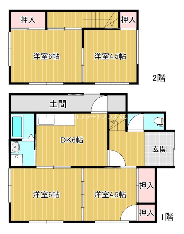 聖和町貸家　１ 間取り