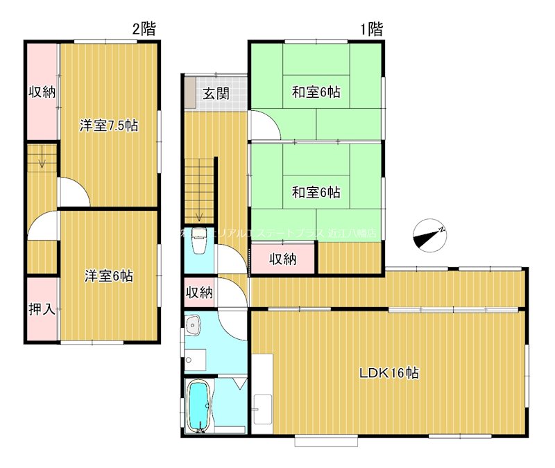 西本郷町貸家１号棟 間取り