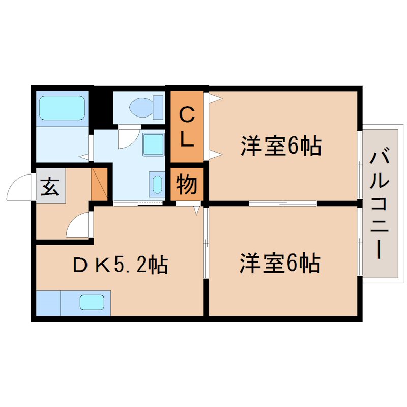 アヴァンス B201号室 間取り