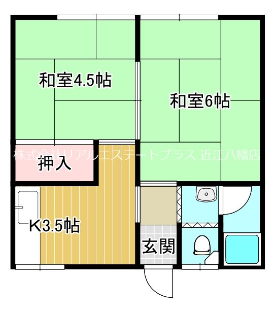 山ノ下ハイツ 102号室 間取り