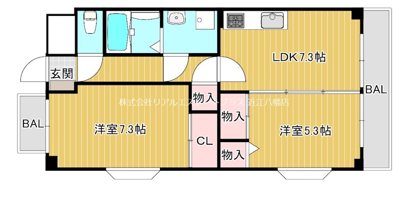 シオン 3A号室 間取り