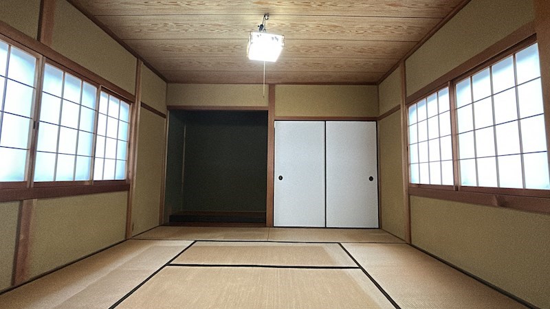 中在寺貸家 ベッドルーム