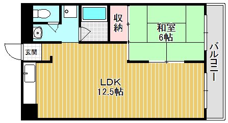 LakiaMaison野洲 603号室 間取り