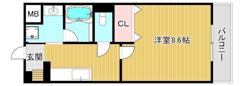 パークテラス白鳥 305号室 間取り