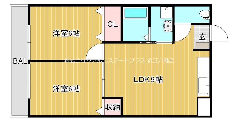 敷島第3マンション 206号室 間取り
