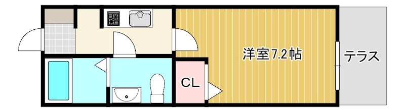 サニーホームズ森井 110号室 間取り