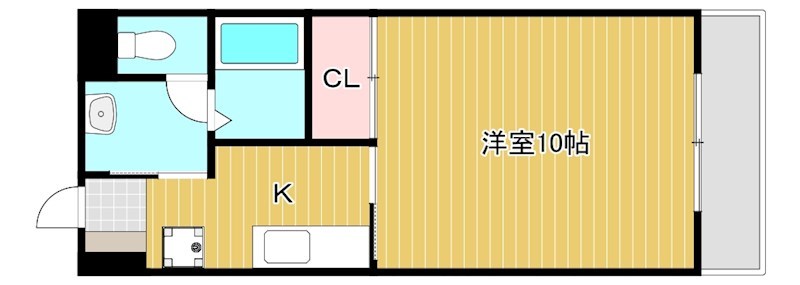 ZERO 106号室 間取り