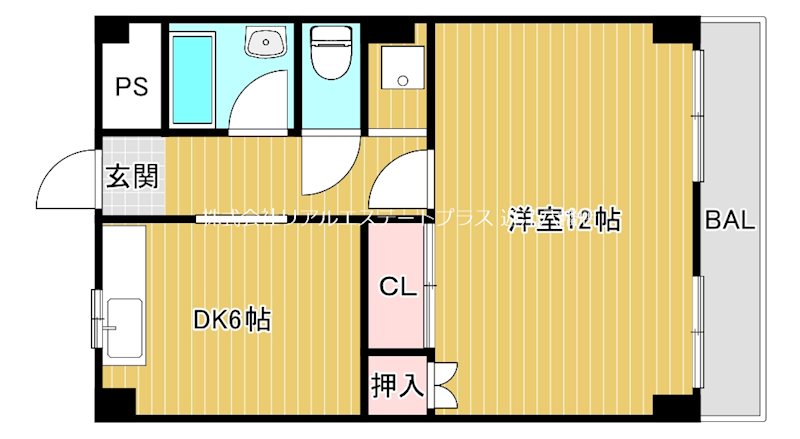 浅田センチュリーマンションⅠ 206号室 間取り