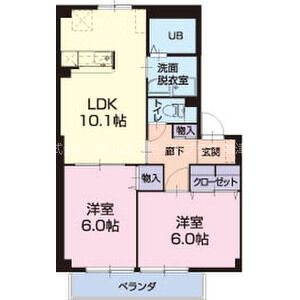 サンモール 101号室 間取り