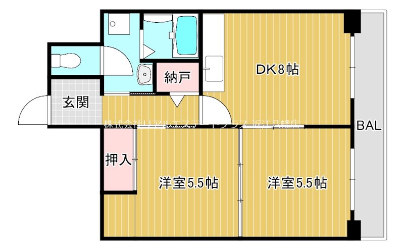タイハイツ桜宮 336号室 間取り