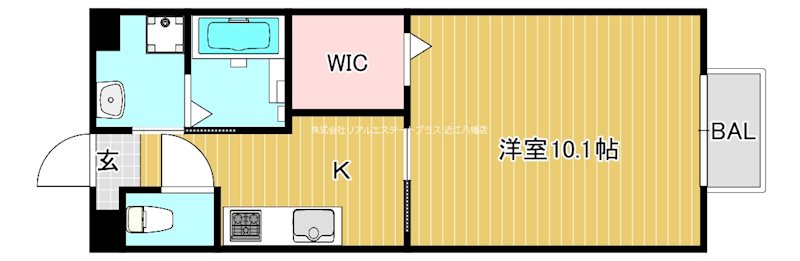 シャレはやしだ 0106号室 間取り