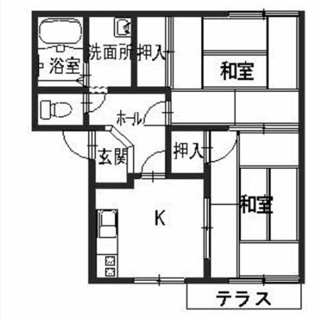 サンシャインUno 101号室 間取り