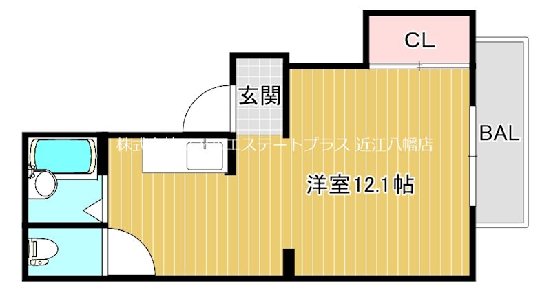 パラシア 102号室 間取り