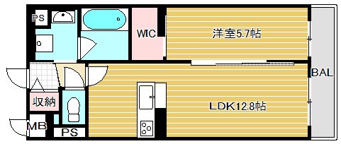 Patio Yasu 103号室 間取り