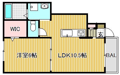 グリーングラスⅡ A102号室 間取り