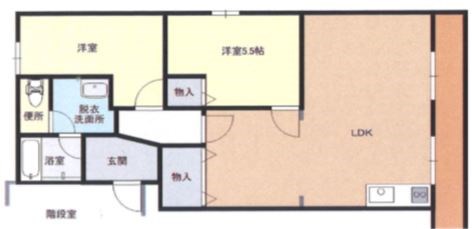 西部ハイツ 301号室 間取り