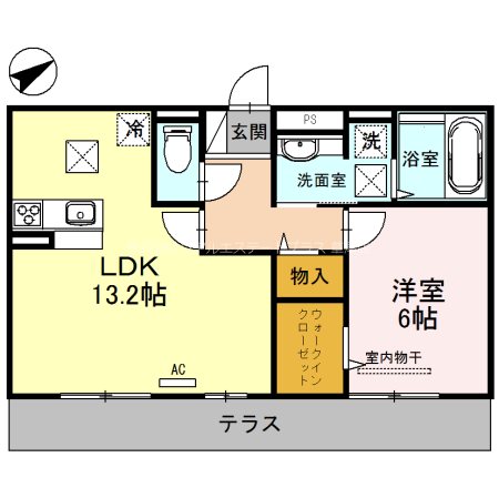リベルタ 202号室 間取り