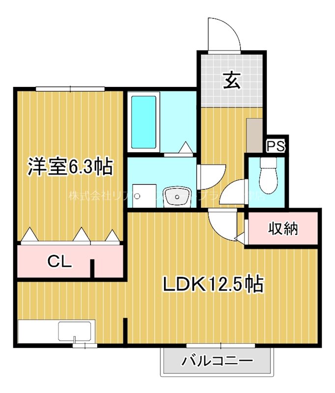 メゾンド北野 105号室 間取り
