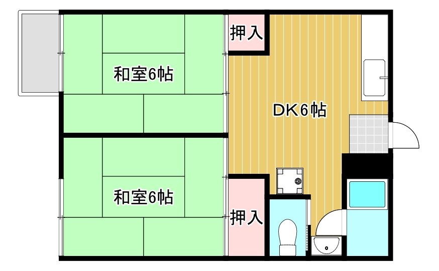 あかねハウスⅡ 207号室 間取り