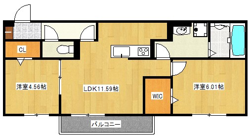 KYOHO RISEⅡ 202号室 間取り