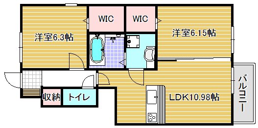 グランシャリオ二町B棟 間取り