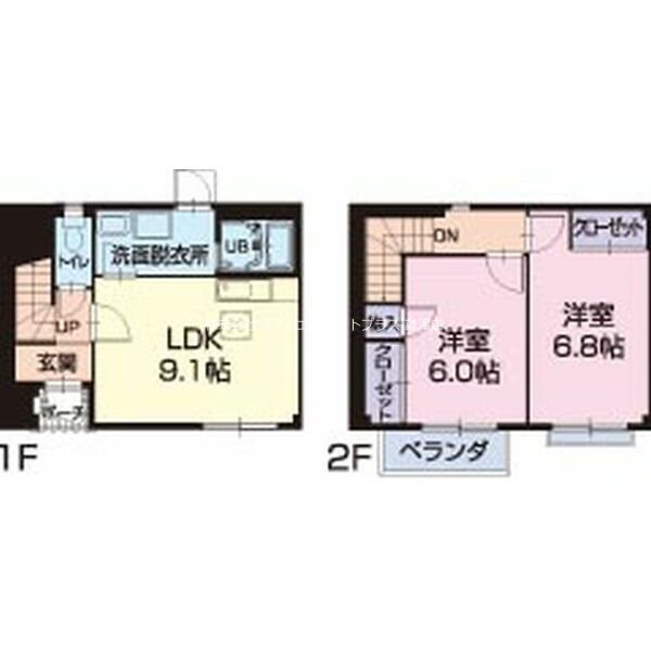 Branche1043 1号室 間取り