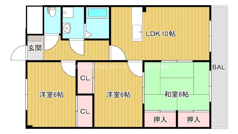 サンシャイン佐野Ⅱ 間取り図