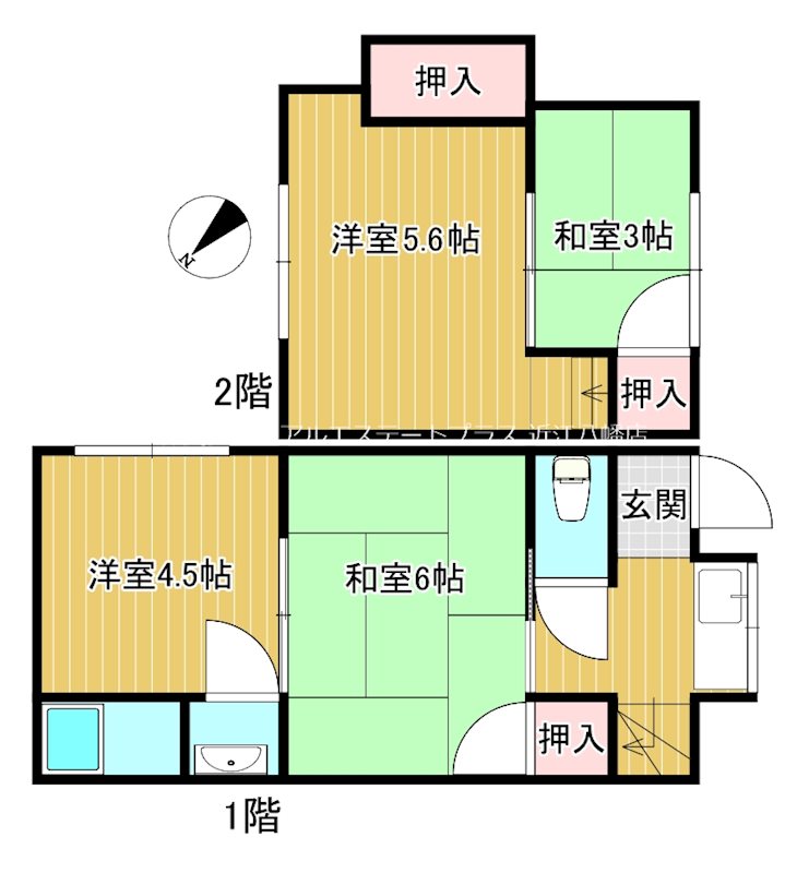 栄N借家 間取り