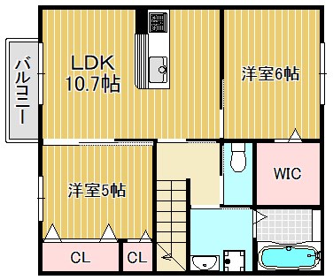 フェリシオ高野 B201号室 間取り