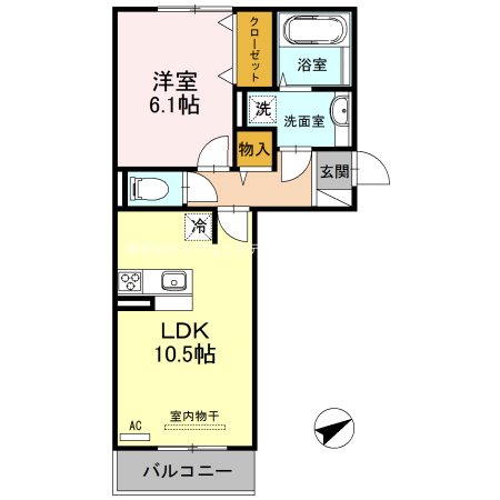 メゾンヴィラ栗東 101号室 間取り