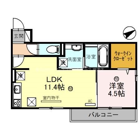 SEJOUR　OTTS　TROIS 302号室 間取り