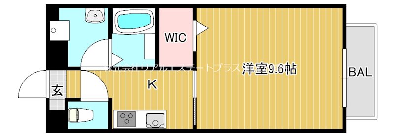 Luce K 201号室 間取り