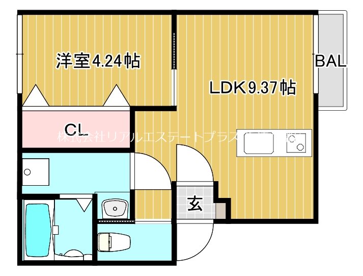 INFINITYⅡ 202号室 間取り