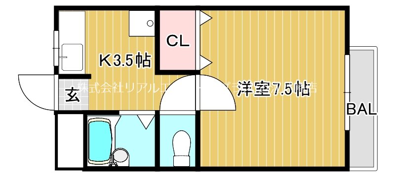 湖東ハイツ第３ 203号室 間取り