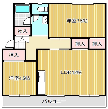 リジェール八幡 203号室 間取り