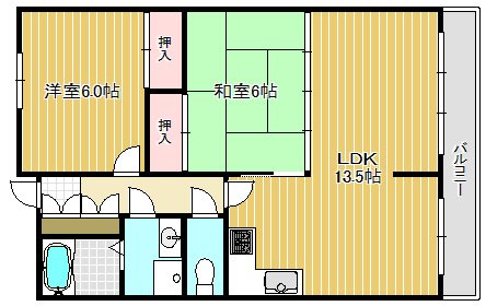 アベニューとみた 302号室 間取り