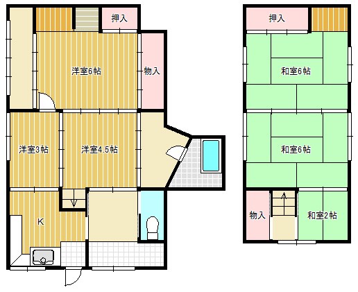 木浜貸家 間取り