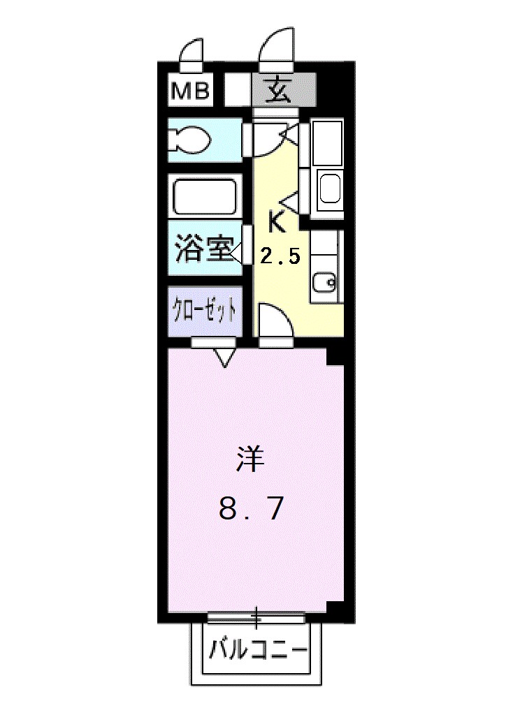 ベル　クール 201号室 間取り