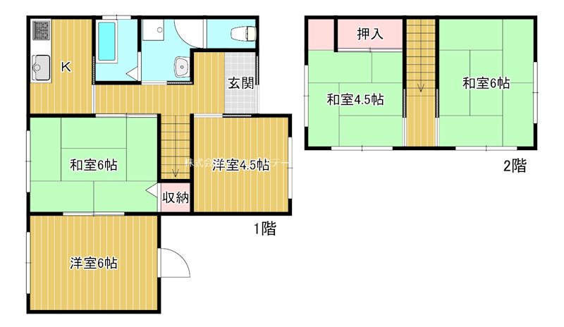 種町貸家 間取り